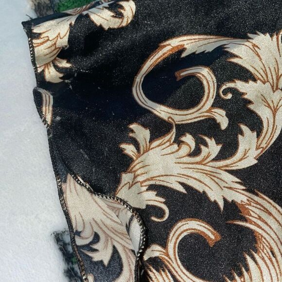 Black gold luxe silky satin soft summer pj camisole and short set size small - Picture 12 of 16